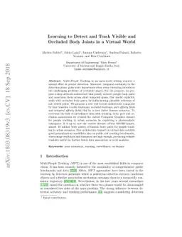 Learning to Detect and Track Visible and Occluded Body Joints in a
  Virtual World