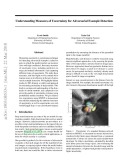 Understanding Measures of Uncertainty for Adversarial Example Detection