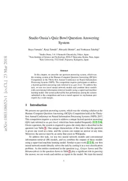 Studio Ousia's Quiz Bowl Question Answering System