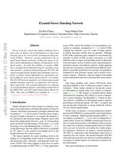 Pyramid Stereo Matching Network