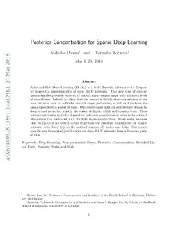 Posterior Concentration for Sparse Deep Learning