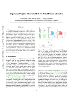 Importance Weighted Adversarial Nets for Partial Domain Adaptation