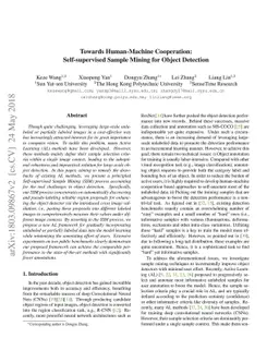 Towards Human-Machine Cooperation: Self-supervised Sample Mining for
  Object Detection
