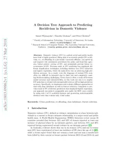 A Decision Tree Approach to Predicting Recidivism in Domestic Violence