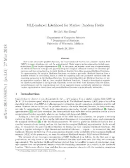 MLE-induced Likelihood for Markov Random Fields