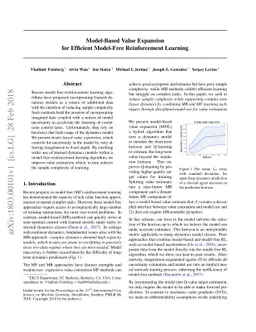 Model-Based Value Estimation for Efficient Model-Free Reinforcement
  Learning