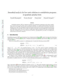 Smoothed analysis for low-rank solutions to semidefinite programs in
  quadratic penalty form