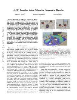 Q-CP: Learning Action Values for Cooperative Planning