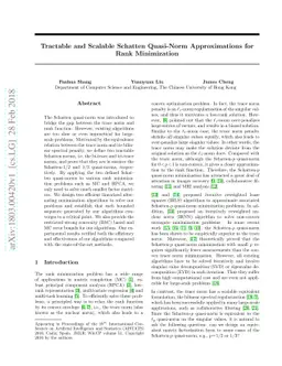 Tractable and Scalable Schatten Quasi-Norm Approximations for Rank
  Minimization