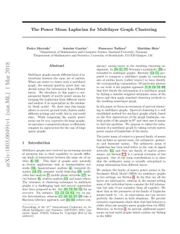 The Power Mean Laplacian for Multilayer Graph Clustering
