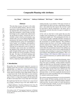 Composable Planning with Attributes