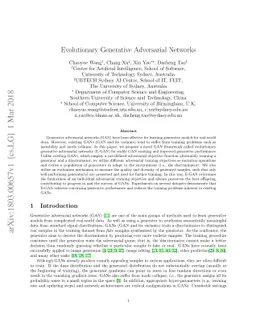 Evolutionary Generative Adversarial Networks