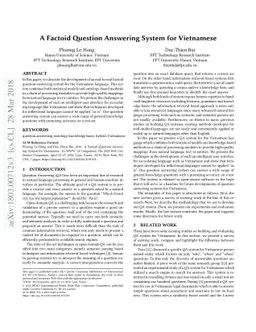 A Factoid Question Answering System for Vietnamese