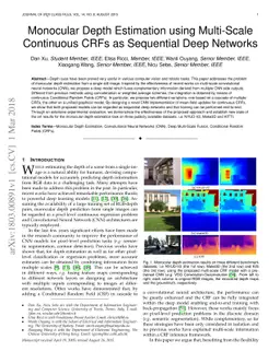 Monocular Depth Estimation using Multi-Scale Continuous CRFs as
  Sequential Deep Networks