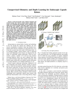 Unsupervised Odometry and Depth Learning for Endoscopic Capsule Robots