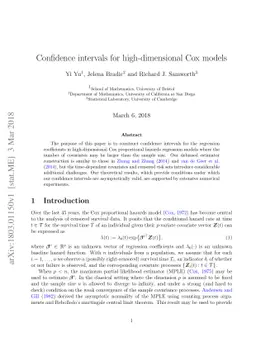 Confidence intervals for high-dimensional Cox models