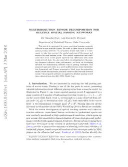 Multiresolution Tensor Decomposition for Multiple Spatial Passing
  Networks
