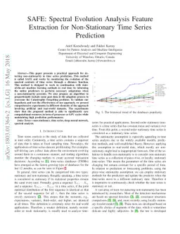 SAFE: Spectral Evolution Analysis Feature Extraction for Non-Stationary
  Time Series Prediction