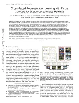 Cross-Paced Representation Learning with Partial Curricula for
  Sketch-based Image Retrieval