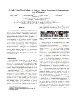 ViS-HuD: Using Visual Saliency to Improve Human Detection with
  Convolutional Neural Networks