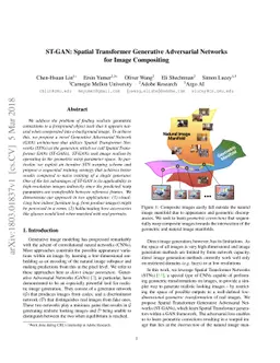 ST-GAN: Spatial Transformer Generative Adversarial Networks for Image
  Compositing