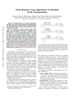 Tactile Regrasp: Grasp Adjustments via Simulated Tactile Transformations