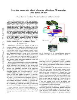 Learning monocular visual odometry with dense 3D mapping from dense 3D
  flow