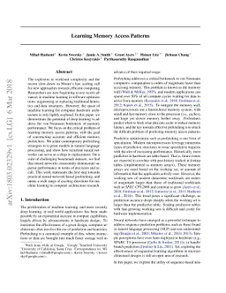 Learning Memory Access Patterns