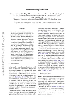 Multimodal Emoji Prediction