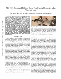 Trifo-VIO: Robust and Efficient Stereo Visual Inertial Odometry using
  Points and Lines