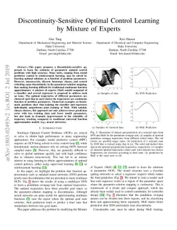 Discontinuity-Sensitive Optimal Control Learning by Mixture of Experts