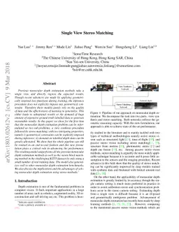 Single View Stereo Matching