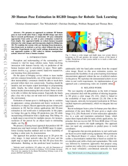 3D Human Pose Estimation in RGBD Images for Robotic Task Learning