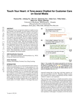 Touch Your Heart: A Tone-aware Chatbot for Customer Care on Social Media