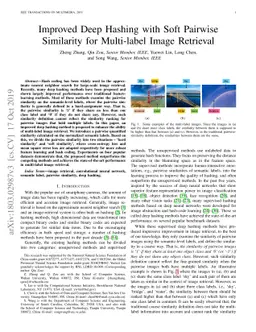 Improved Deep Hashing with Soft Pairwise Similarity for Multi-label
  Image Retrieval