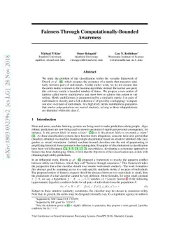 Fairness Through Computationally-Bounded Awareness