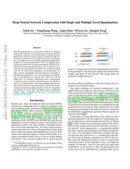 Deep Neural Network Compression with Single and Multiple Level
  Quantization