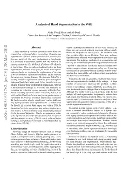Analysis of Hand Segmentation in the Wild