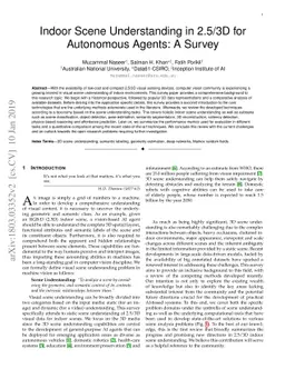 Indoor Scene Understanding in 2.5/3D for Autonomous Agents: A Survey