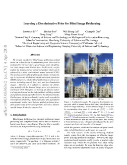 Learning a Discriminative Prior for Blind Image Deblurring