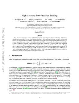 High-Accuracy Low-Precision Training