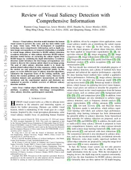 Review of Visual Saliency Detection with Comprehensive Information