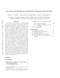 An end-to-end TextSpotter with Explicit Alignment and Attention