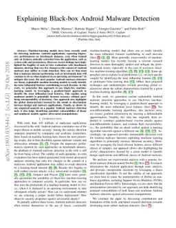 Explaining Black-box Android Malware Detection