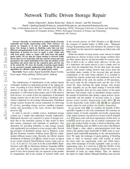 Network Traffic Driven Storage Repair