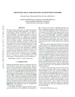 ShuffleSeg: Real-time Semantic Segmentation Network