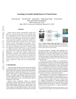 Learning to Localize Sound Source in Visual Scenes