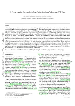 A Deep Learning Approach for Pose Estimation from Volumetric OCT Data