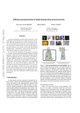 Efficient parametrization of multi-domain deep neural networks