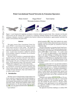 Point Convolutional Neural Networks by Extension Operators